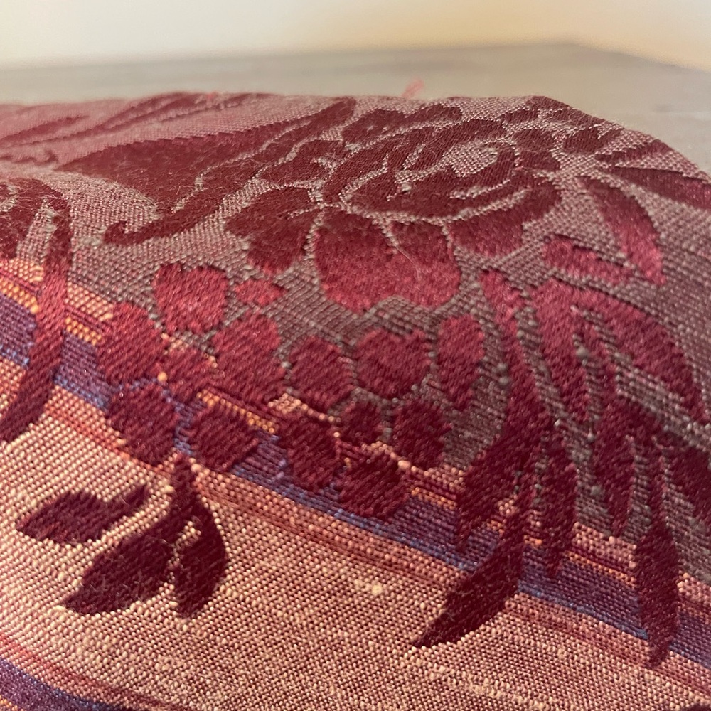 Elegant handmade  Burgundy and Gold Table Runner